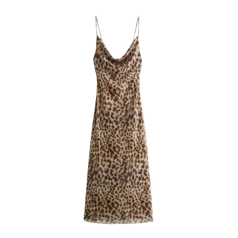 Leopard Print Maxi Dress